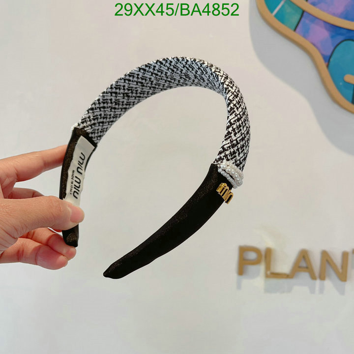 Headband-MIU MIU Code: BA4852 $: 29USD