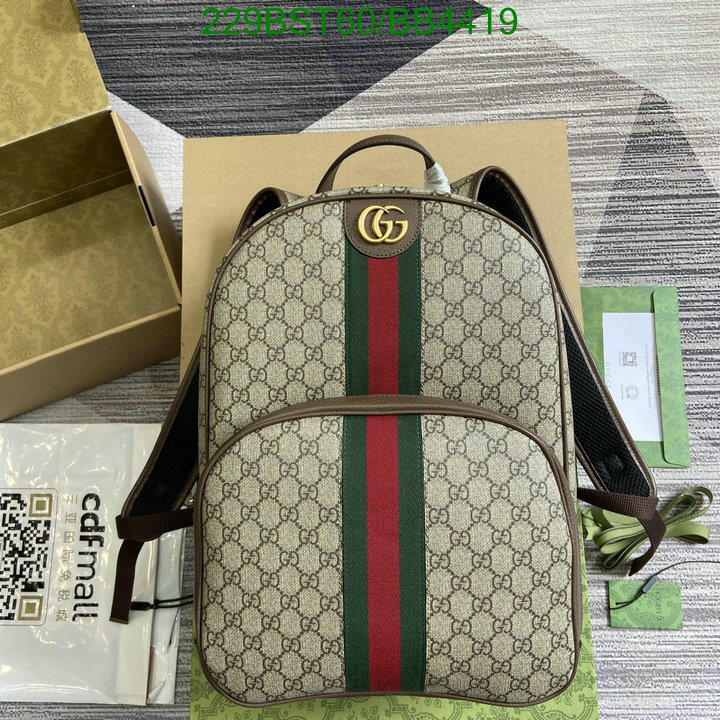 Gucci Bag-(Mirror)-Backpack- Code: BB4419 $: 229USD