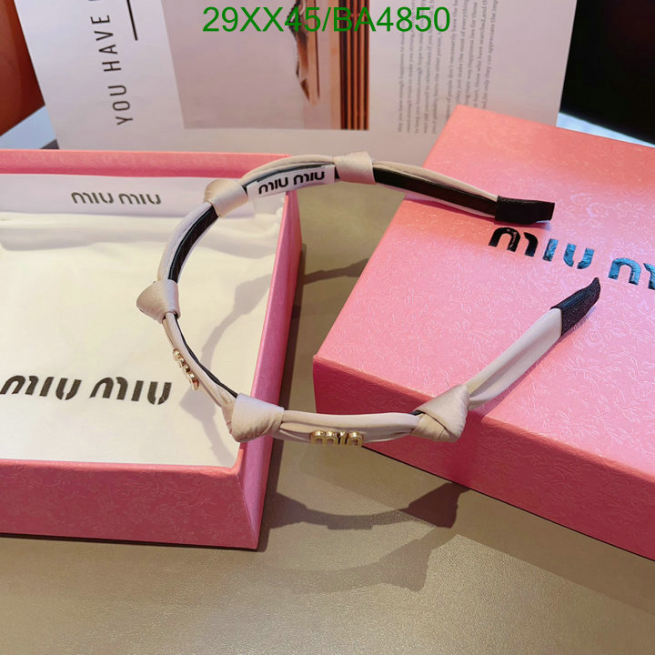 Headband-MIU MIU Code: BA4850 $: 29USD