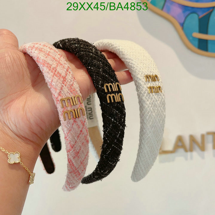 Headband-MIU MIU Code: BA4853 $: 29USD