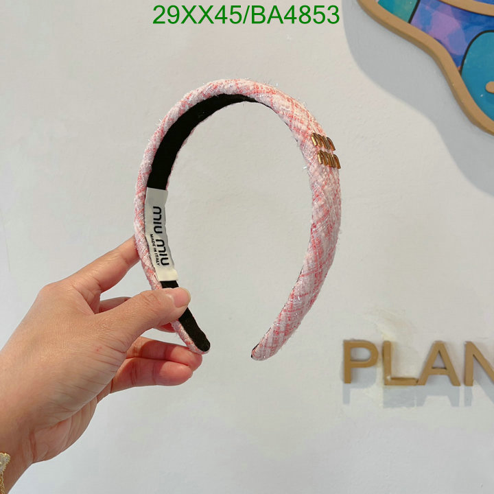 Headband-MIU MIU Code: BA4853 $: 29USD