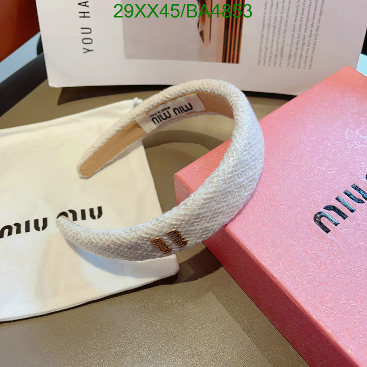 Headband-MIU MIU Code: BA4853 $: 29USD