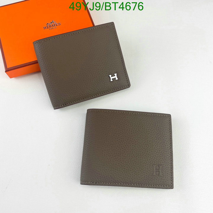 Hermes Bag-(4A)-Wallet- Code: BT4676 $: 49USD