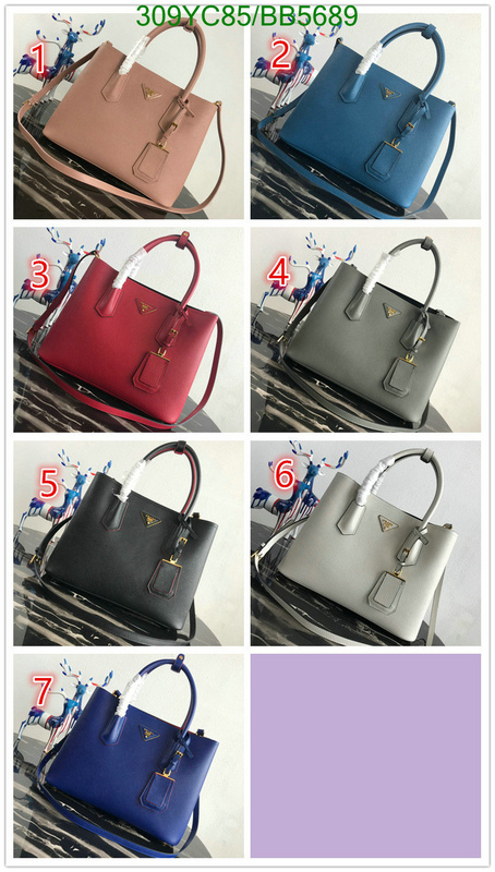 Prada Bag-(Mirror)-Handbag- Code: BB5689 $: 309USD