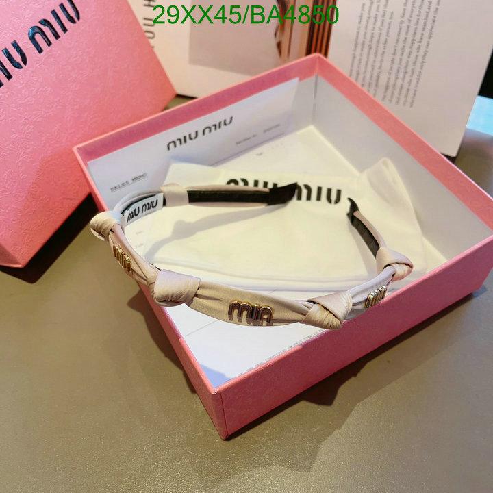 Headband-MIU MIU Code: BA4850 $: 29USD