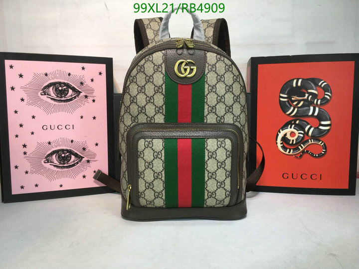 Gucci Bag-(4A)-Backpack- Code: RB4909 $: 99USD