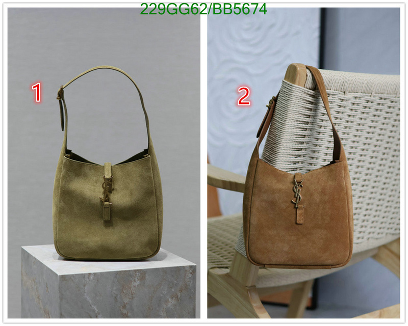 YSL Bag-(Mirror)-Handbag- Code: BB5674 $: 229USD