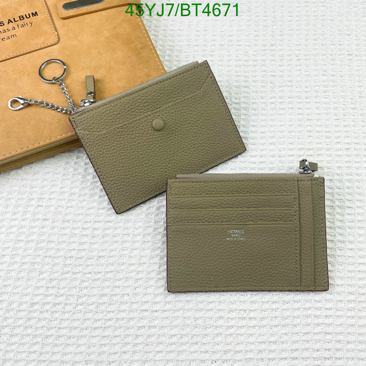 Hermes Bag-(4A)-Wallet- Code: BT4671 $: 45USD