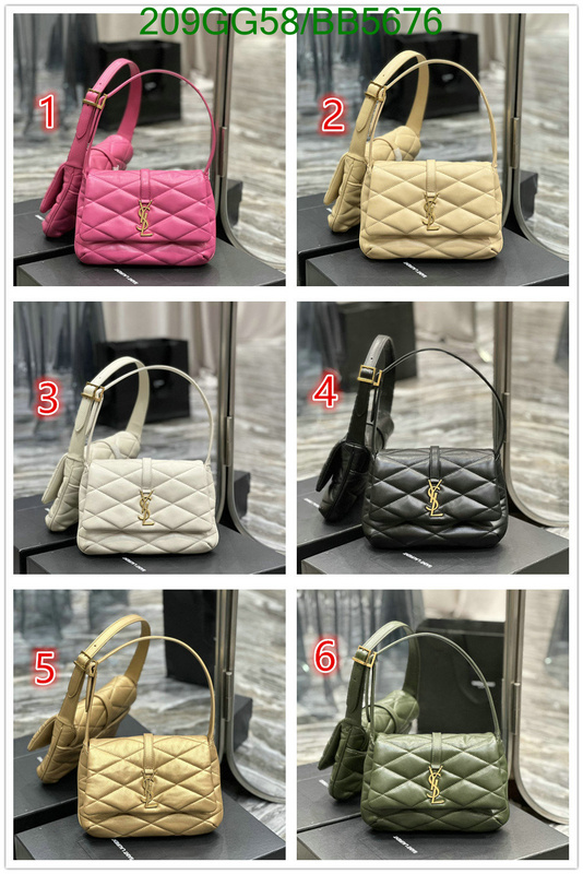 YSL Bag-(Mirror)-Handbag- Code: BB5676 $: 209USD