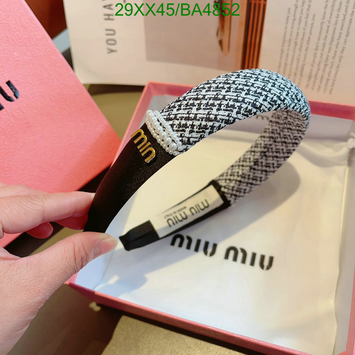 Headband-MIU MIU Code: BA4852 $: 29USD