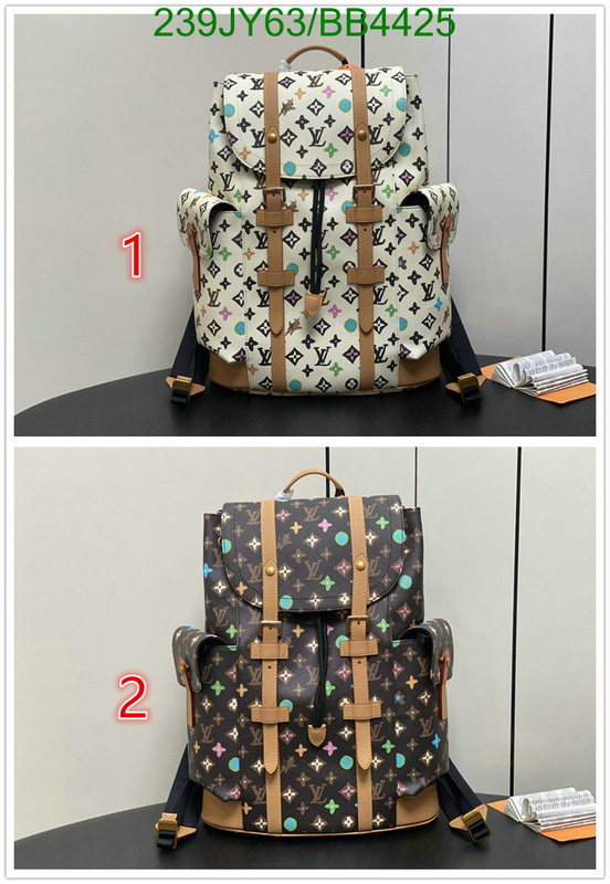 LV Bag-(Mirror)-Backpack- Code: BB4425 $: 239USD