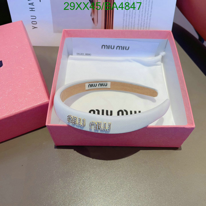 Headband-MIU MIU Code: BA4847 $: 29USD