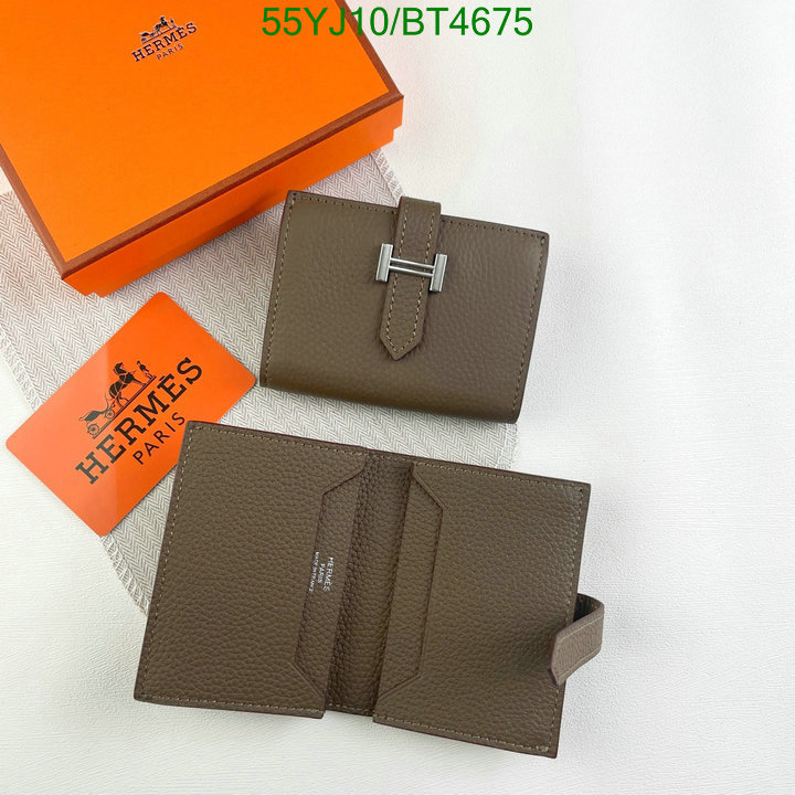 Hermes Bag-(4A)-Wallet- Code: BT4675 $: 55USD