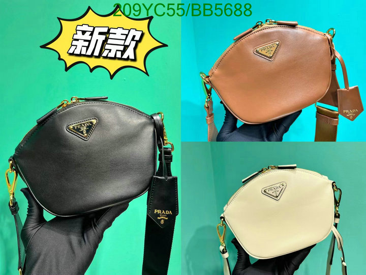 Prada Bag-(Mirror)-Crossbody- Code: BB5688 $: 209USD