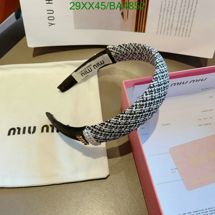 Headband-MIU MIU Code: BA4852 $: 29USD