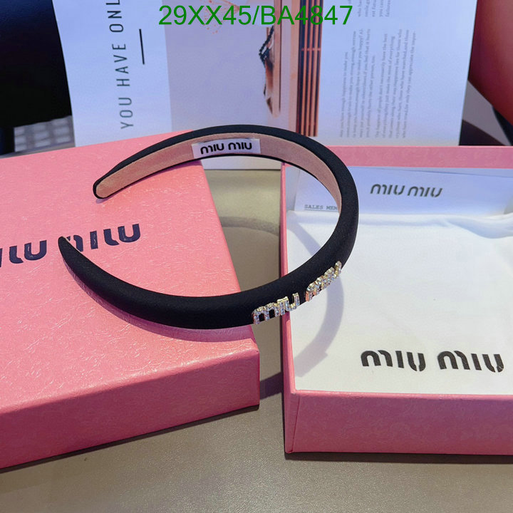 Headband-MIU MIU Code: BA4847 $: 29USD