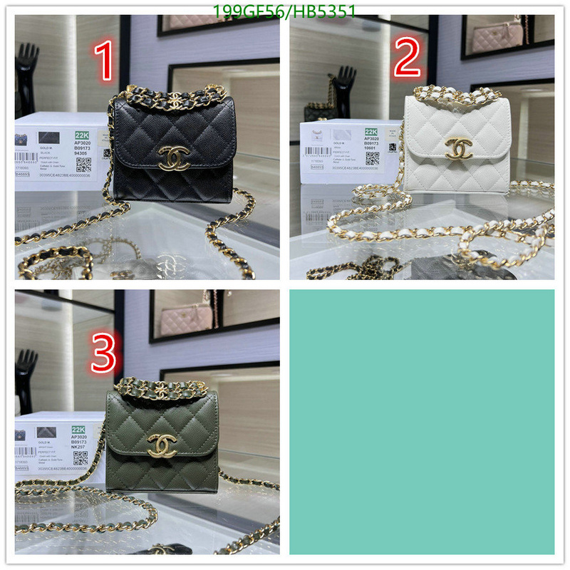 Chanel Bag-(Mirror)-Crossbody- Code: HB5351 $: 199USD