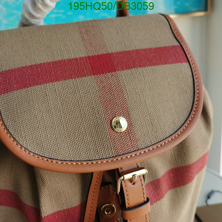 Burberry Bag-(Mirror)-Backpack- Code: DB3059 $: 195USD