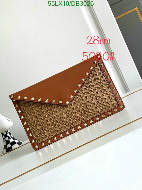 Valentino Bag-(4A)-Clutch- Code: DB3026 $: 55USD