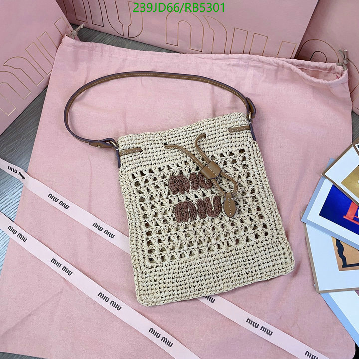 Miu Miu Bag-(Mirror)-Handbag- Code: RB5301 $: 239USD