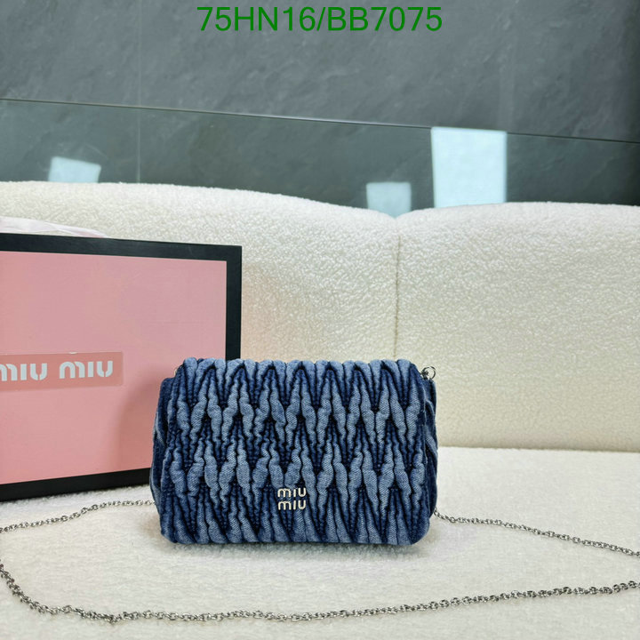 Miu Miu Bag-(4A)-Crossbody- Code: BB7075 $: 75USD