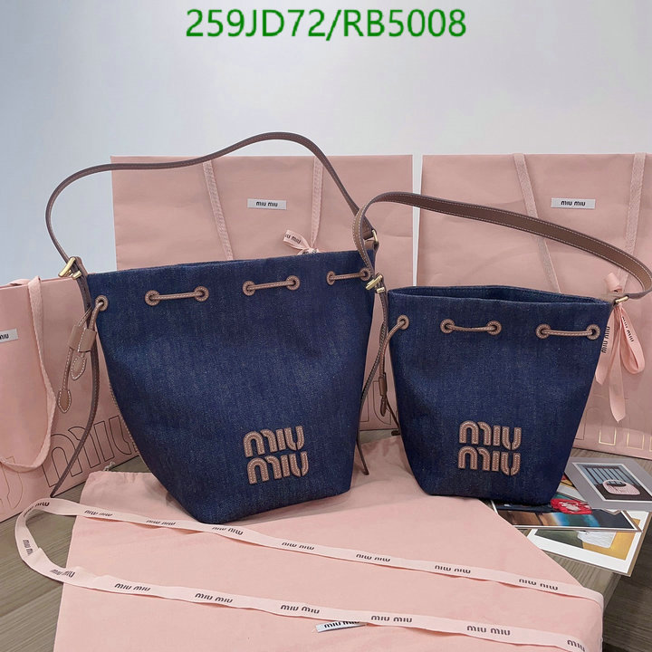 Miu Miu Bag-(Mirror)-Handbag- Code: RB5008