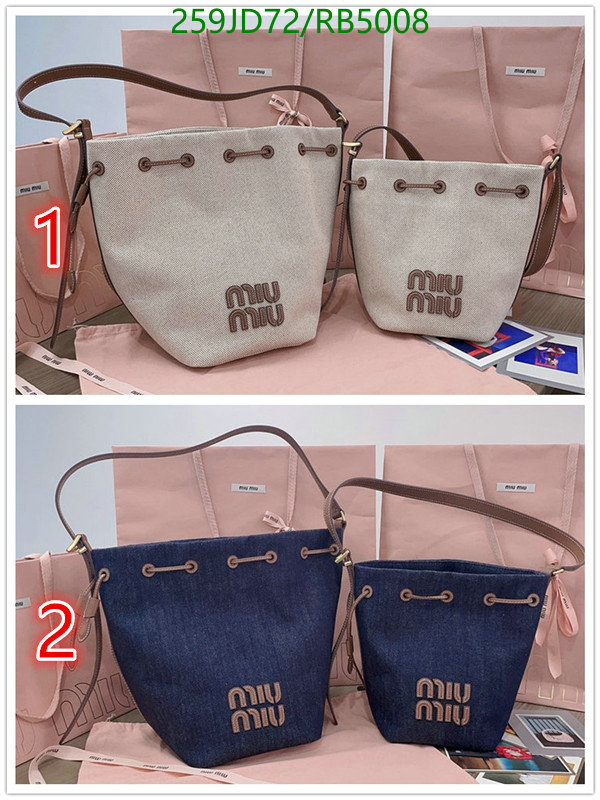 Miu Miu Bag-(Mirror)-Handbag- Code: RB5008