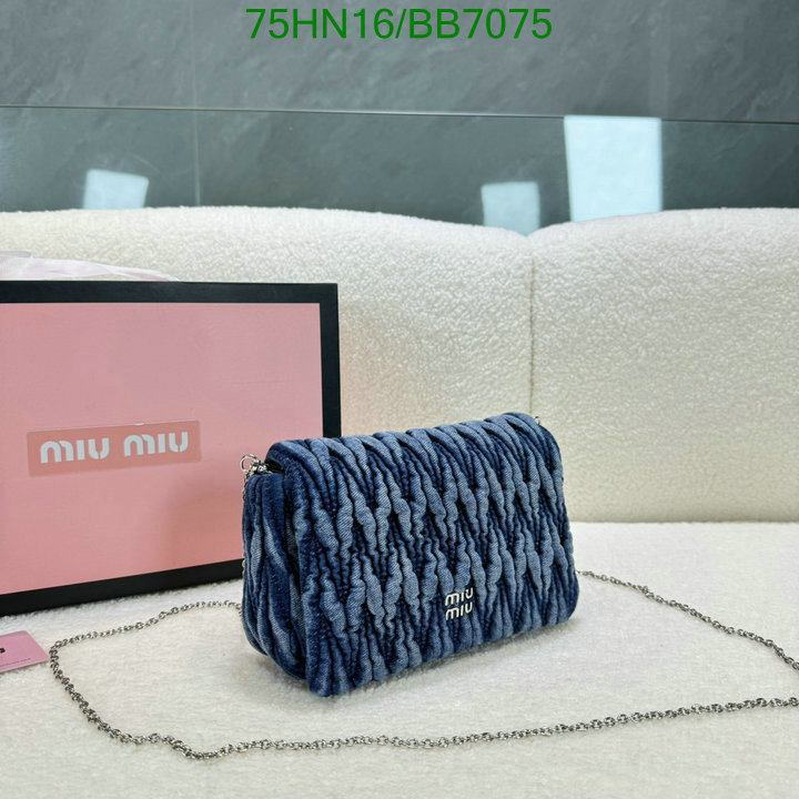 Miu Miu Bag-(4A)-Crossbody- Code: BB7075 $: 75USD