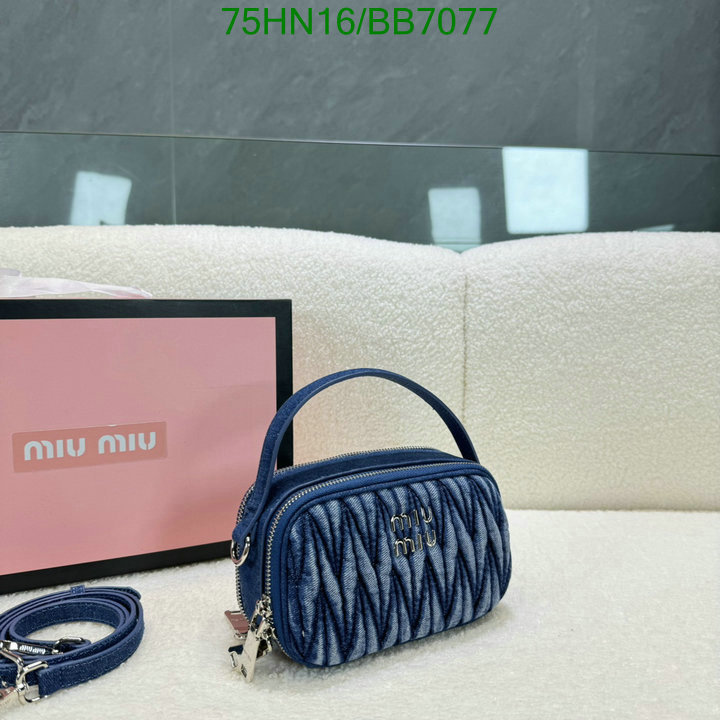 Miu Miu Bag-(4A)-Crossbody- Code: BB7077 $: 75USD
