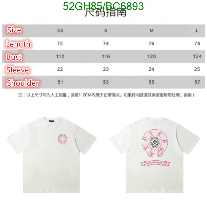 Clothing-Chrome Hearts Code: BC6893 $: 52USD