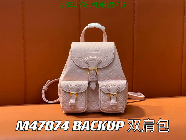 LV Bag-(Mirror)-Backpack- Code: DB2846 $: 289USD