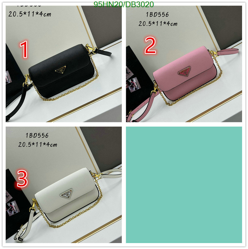 Prada Bag-(4A)-Crossbody- Code: DB3020 $: 95USD