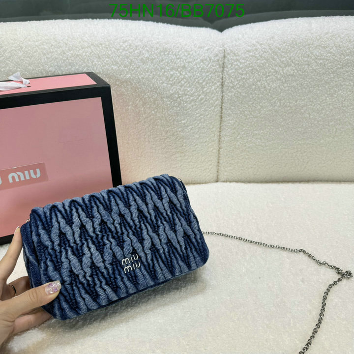 Miu Miu Bag-(4A)-Crossbody- Code: BB7075 $: 75USD