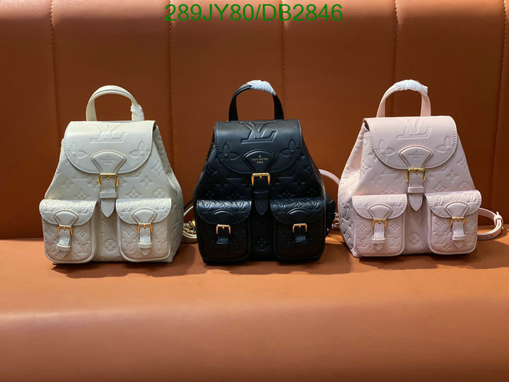 LV Bag-(Mirror)-Backpack- Code: DB2846 $: 289USD