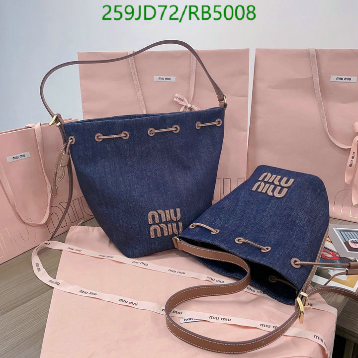 Miu Miu Bag-(Mirror)-Handbag- Code: RB5008