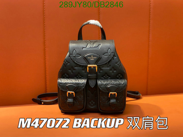 LV Bag-(Mirror)-Backpack- Code: DB2846 $: 289USD