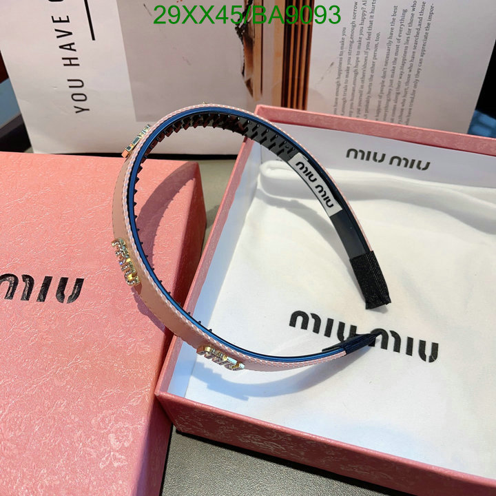 Headband-MIU MIU Code: BA9093 $: 29USD