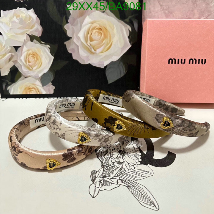 Headband-MIU MIU Code: BA9081 $: 29USD