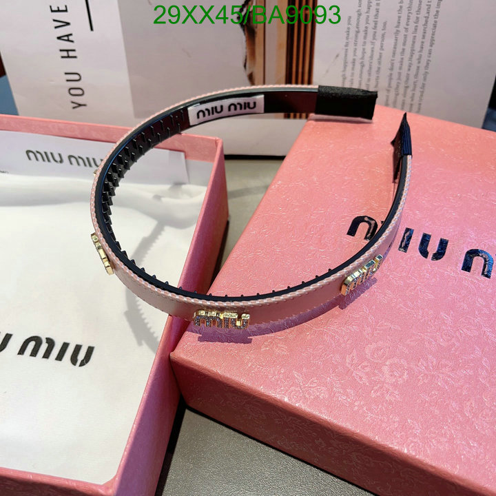 Headband-MIU MIU Code: BA9093 $: 29USD