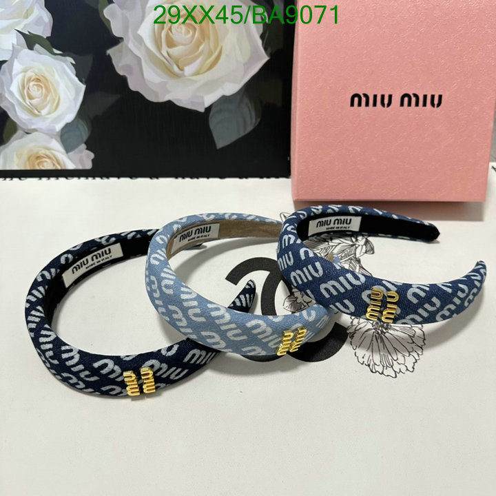 Headband-MIU MIU Code: BA9071 $: 29USD