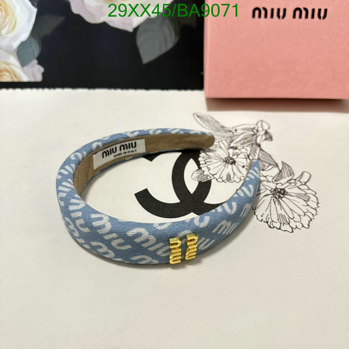 Headband-MIU MIU Code: BA9071 $: 29USD