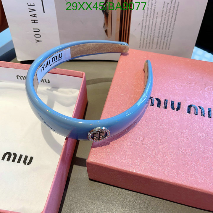 Headband-MIU MIU Code: BA9077 $: 29USD