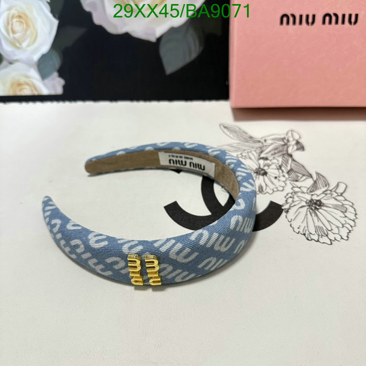 Headband-MIU MIU Code: BA9071 $: 29USD