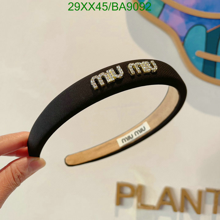 Headband-MIU MIU Code: BA9092 $: 29USD