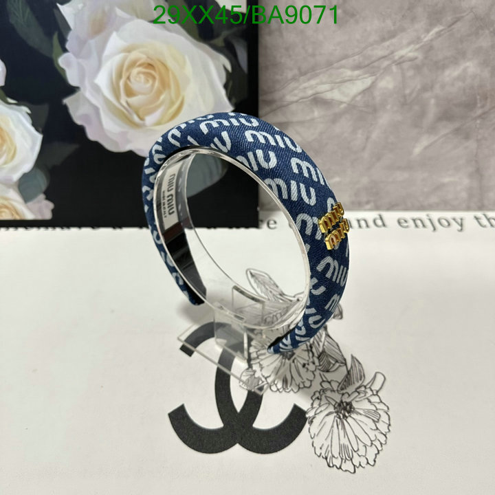 Headband-MIU MIU Code: BA9071 $: 29USD