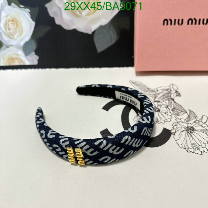 Headband-MIU MIU Code: BA9071 $: 29USD