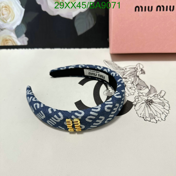 Headband-MIU MIU Code: BA9071 $: 29USD