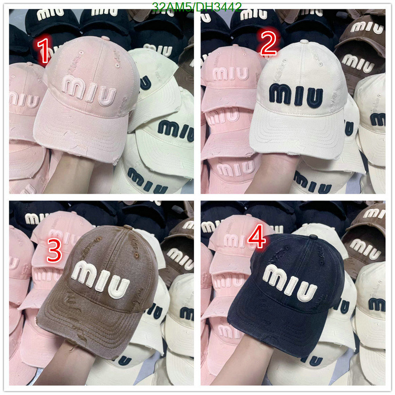 Cap-(Hat)-Miu Miu Code: DH3442 $: 32USD