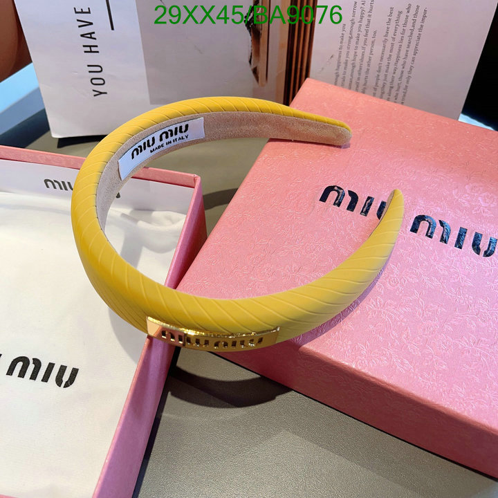 Headband-MIU MIU Code: BA9076 $: 29USD