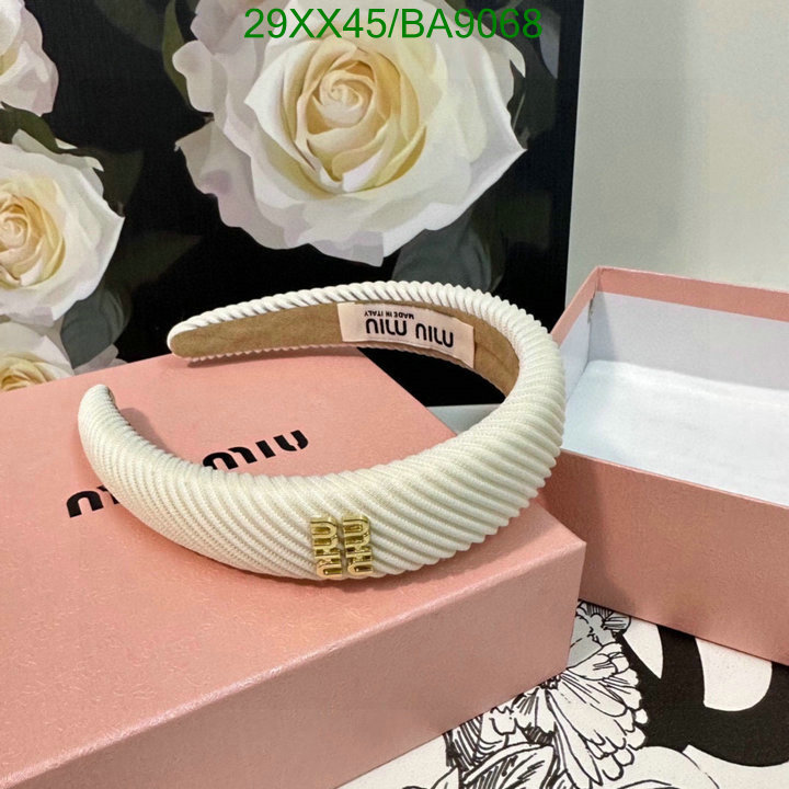 Headband-MIU MIU Code: BA9068 $: 29USD